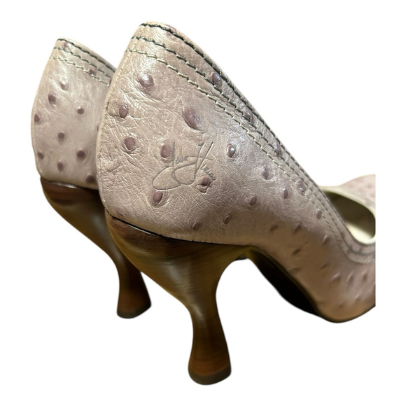 John Fluevog Attention Paris Pale Purple High Heels dots - Size 8 US - Picture 9 of 10